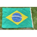 [BRAZIL]: A World War II date national flag of Brazil (measuring 71.5 x 50.