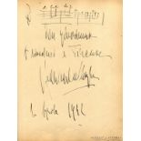 KARAJAN HERBERT VON: (1908-1989) Austrian Conductor. A good and unusual A.M.Q.S.