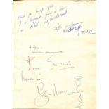 SAINT THE: An unusual pair of ink signatures by both Leslie Charteris (1907-1993,