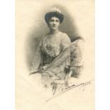 ELENA OF MONTENEGRO: (1873-1952) Queen of Italy 1900-46, as wife of Victor Emmanuel III.