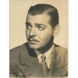 GABLE CLARK: (1901-1960) American Actor, Academy Award winner. Vintage signed and inscribed sepia 9.