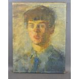 Attributed to William Crosbie 'Portrait of a Boy' oil on canvas, unsigned, 40 x 30 cms