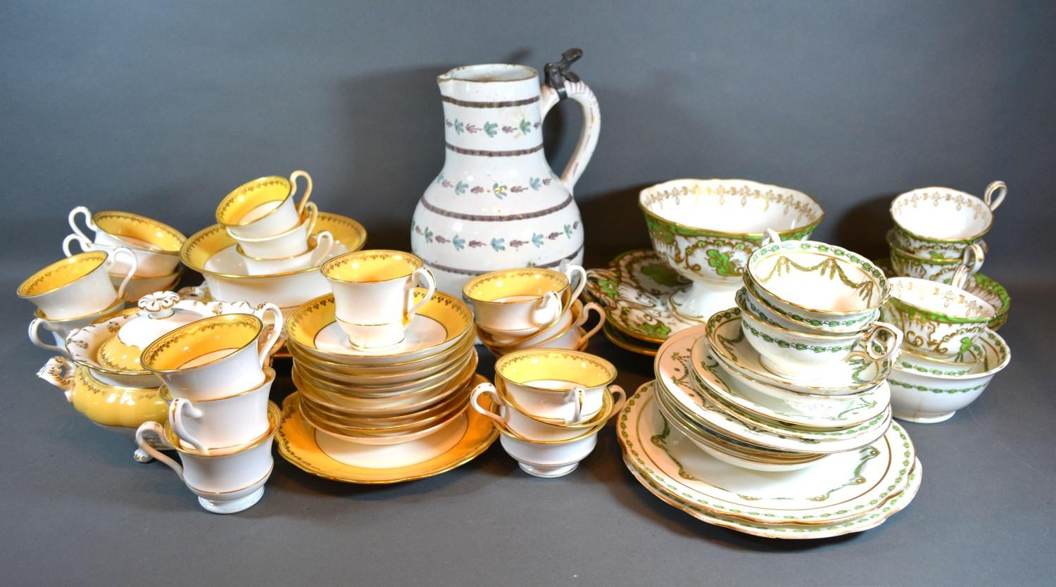 Various 19th Century Tea Ware together with a French Jug