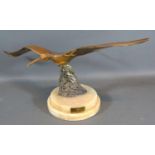 Dawn Mulvey, A Brass Model in the form of a Tern, edition number 4 from 9 dated 1975, 26 cms tall
