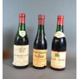 One Half Bottle Chateauneuf du Pape Moreau-Fontaine together with another half bottle Chambolle-