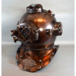 A 20th Century Copy Diver's Helmet 44 cms tall