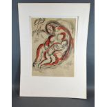 Marc Chagall, Hagar In The Desert, colour Lithograph for Verve, Number M. 241, 35.5 X 26cms