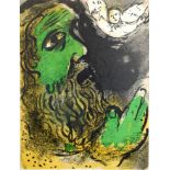 Marc Chagall, Job In Prayer, colour Lithograph for Verve, Number M.253, 35.5 X 26cms