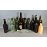 A Collection of Early Glass Bottles