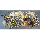 A Collection of Costume Bead Necklaces and related items