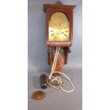 An Early Wall Clock, the brass dial inscribed Andrews Dover 56 cms long