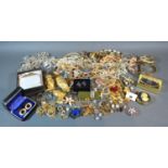A Collection of Jewellery to include necklaces, bangles, ear clips and other items