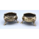 A Pair of George II Silver Salts, London 1747