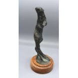 Jon Bickley A Patinated Bronze Model in the form of an Otter 27 cms tall