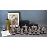 A Collection of Royal Hampshire Art Foundry Pewter Military Figures together with another similar by