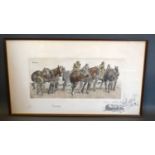 Charles Johnson Payne (Snaffles) 'Gunners' signed in pencil, 39 x 69 cms