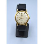 A Longines Automatic 9ct Gold Cased Gentleman's Wrist Watch