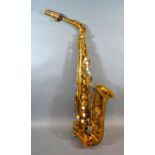 A Selmer Mark VI Saxophone Brev-SGDG-920653 serial number M.74335 with original case