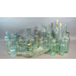 A Collection of Early Bottles to include Schweppes, Dorset Mineral Water and others