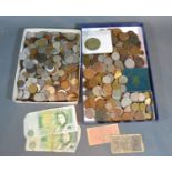 A British and Foreign Coin Collection to include Bank Notes