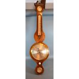 A 19th century mahogany wheel barometer