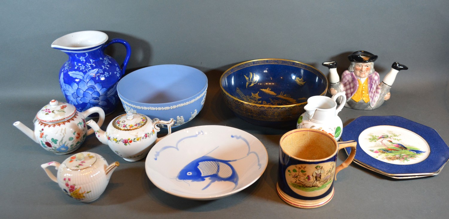 A Carlton ware bowl together with a collection of ceramics