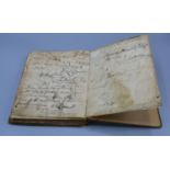 An Early handwritten cookbook containing many recipes dated 1780