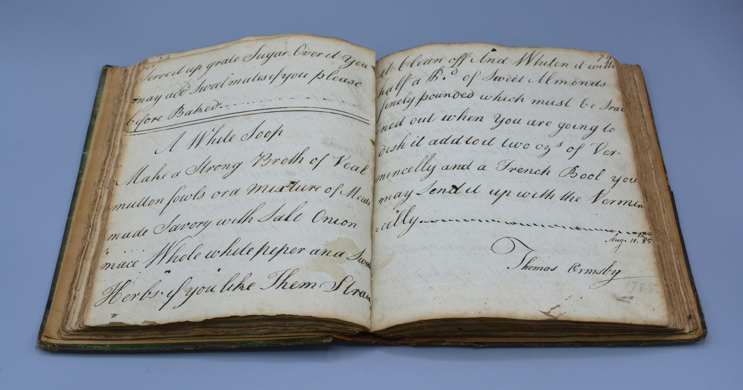 An Early handwritten cookbook containing many recipes dated 1780 - Image 3 of 5