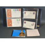 A Collection of First Day Covers collated by Lt. Col. W.G. Riley OBE within an album together with