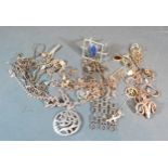 A Collection of Silver Jewellery to include pendants, necklaces and related jewellery