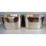 A Pair of Champagne Coolers inscribed Bollinger, 43 cms long