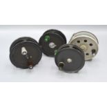 The Competitor fishing reel, together with another similar, 9cms diameter, another fishing reel