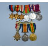 A First World War and Second World War Father and Son Medal Group comprising a First World War group
