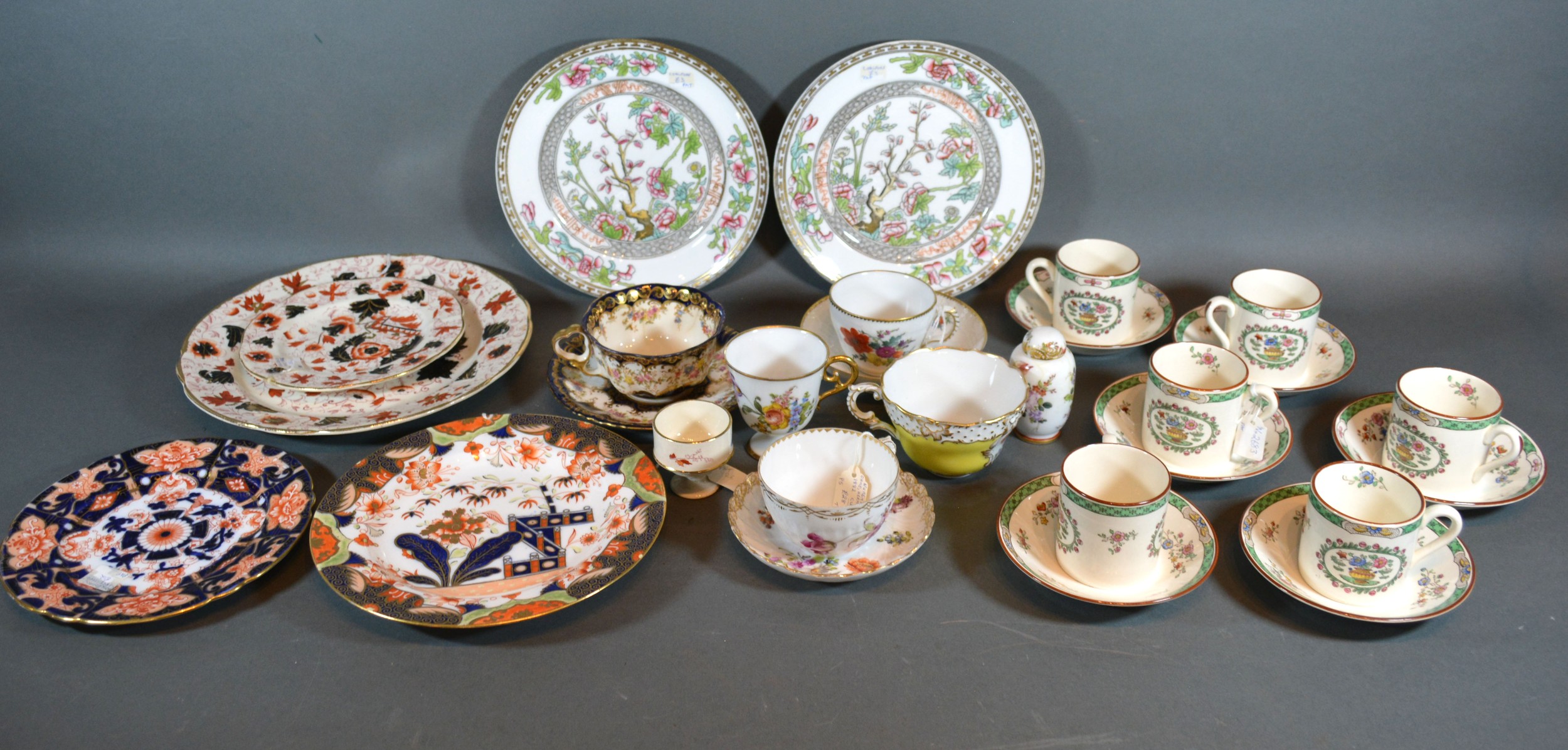 A Set of Six Copeland Spode Coffee Cans and Saucers, together with other ceramics