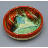 A Clarice Cliff Forest Glen Pin Dish 9cms diameter