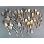 A Collection of Silver Teaspoons 19 ozs.