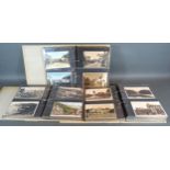 Three Albums of Postcards to include black and white topographical approximately 400 in total