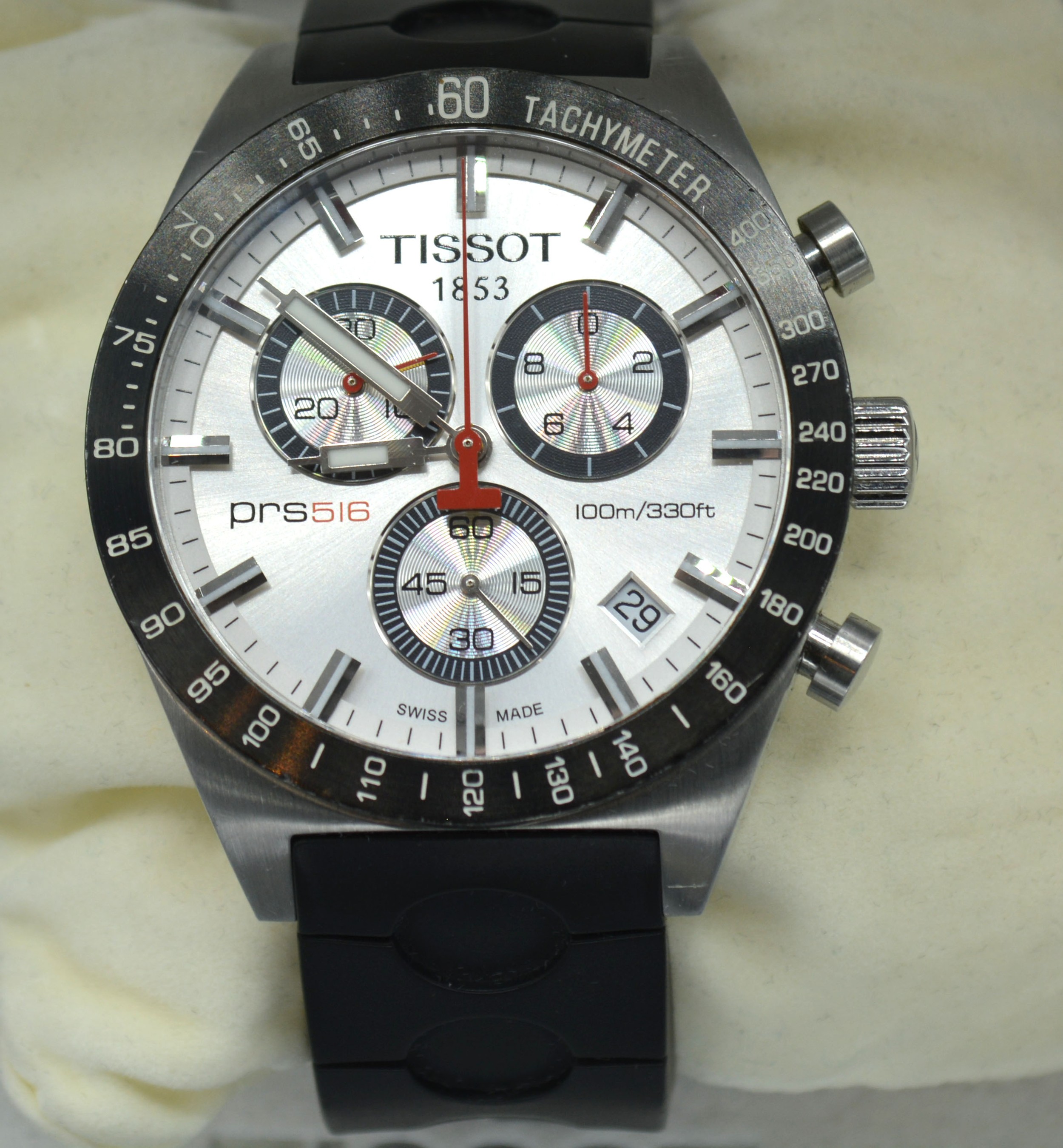 A Tissot PRS 516 Quartz Chronograph Gentleman's Wrist Watch with original box