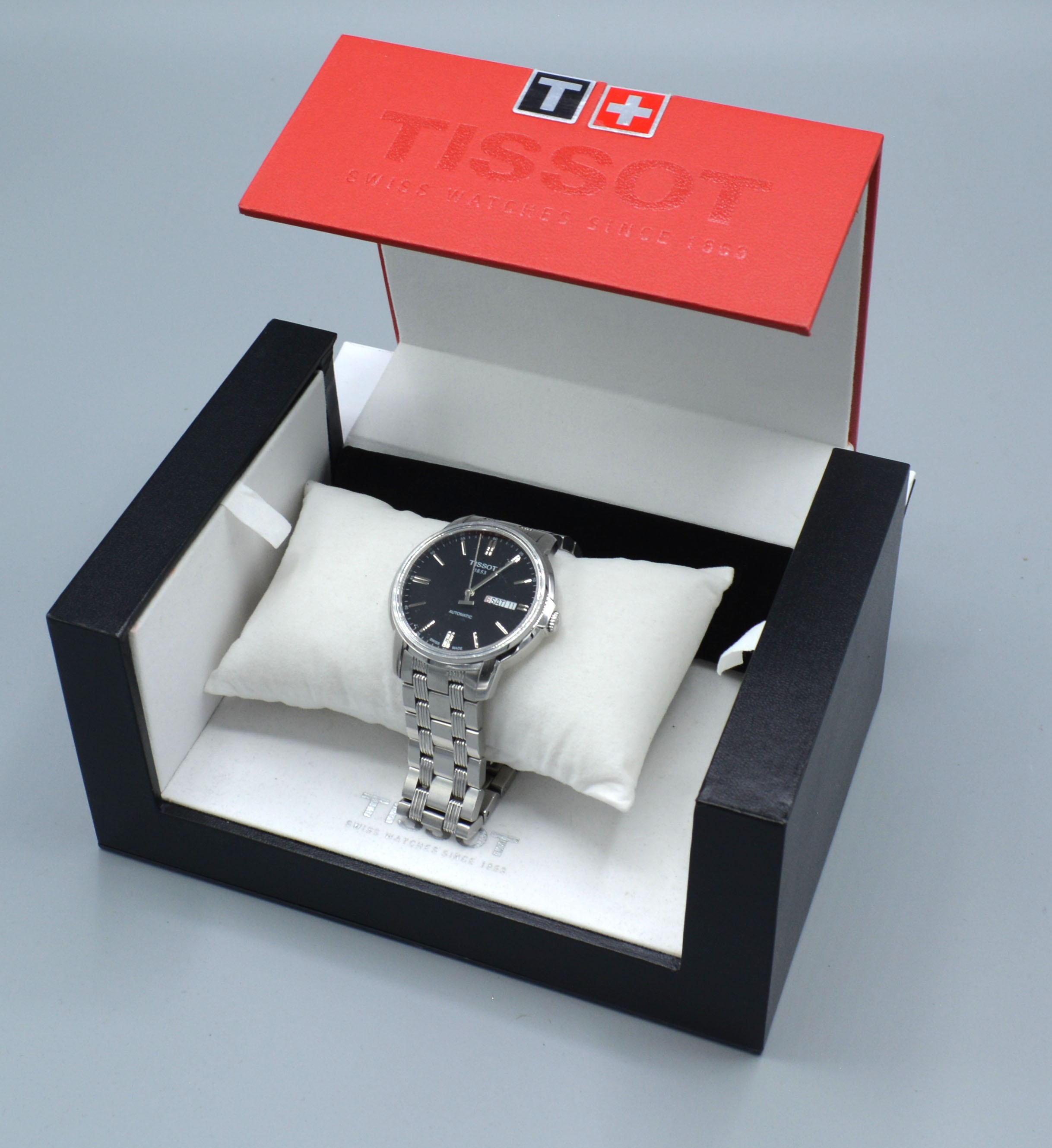 A Tissot Automatic 3T-Classic Gentleman's Stainless Steel Cased Wrist Watch with original box - Image 2 of 2