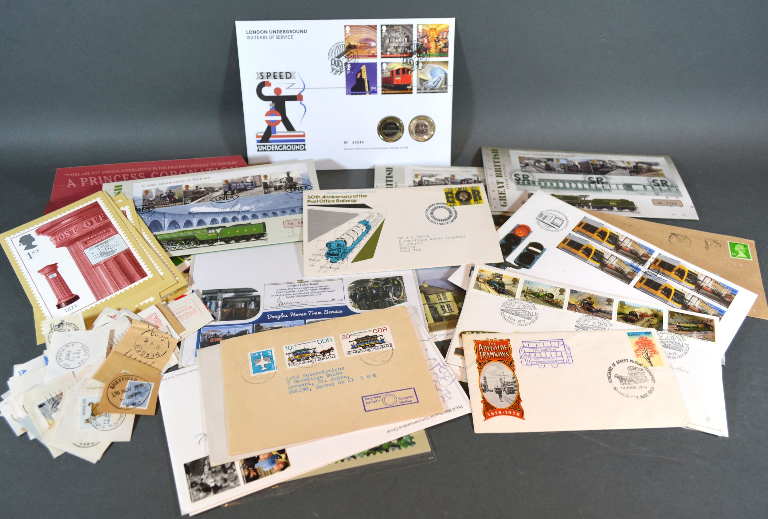 A Collection of First Day Covers and related items