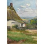 Annie Crofton 'View of The Lake District' watercolour, 26 x 16 cms