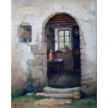 Robert Chailloux 'The Cool Interior' oil on canvas, signed, 45 x 37 cms