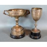 A London Silver Trophy Cup inscribed 'The Guildford Motor Club' together with another similar