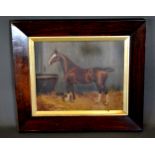 Herbert H. Jones 'Study of a Horse within a Stable' oil on canvas, signed and dated 1894 24.5 x 29.5