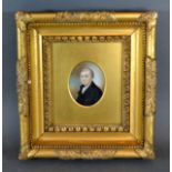 A 19th Century Portrait Miniature of George Keirnans 7 x 5.5 cms