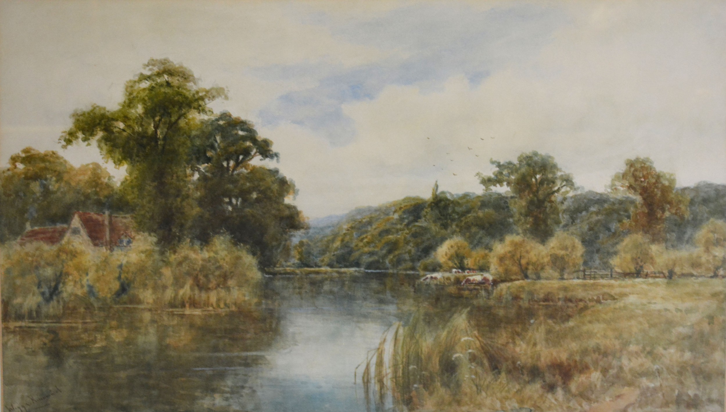 Wiggs Kinnaird 'The Thames Near Marsh Lock' and 'On The River Chelmer Essex' a pair of - Bild 2 aus 3