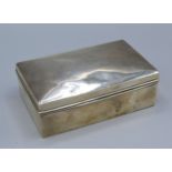 A Birmingham Silver Rectangular Cigarette Box