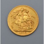 A George V Gold Sovereign dated 1912