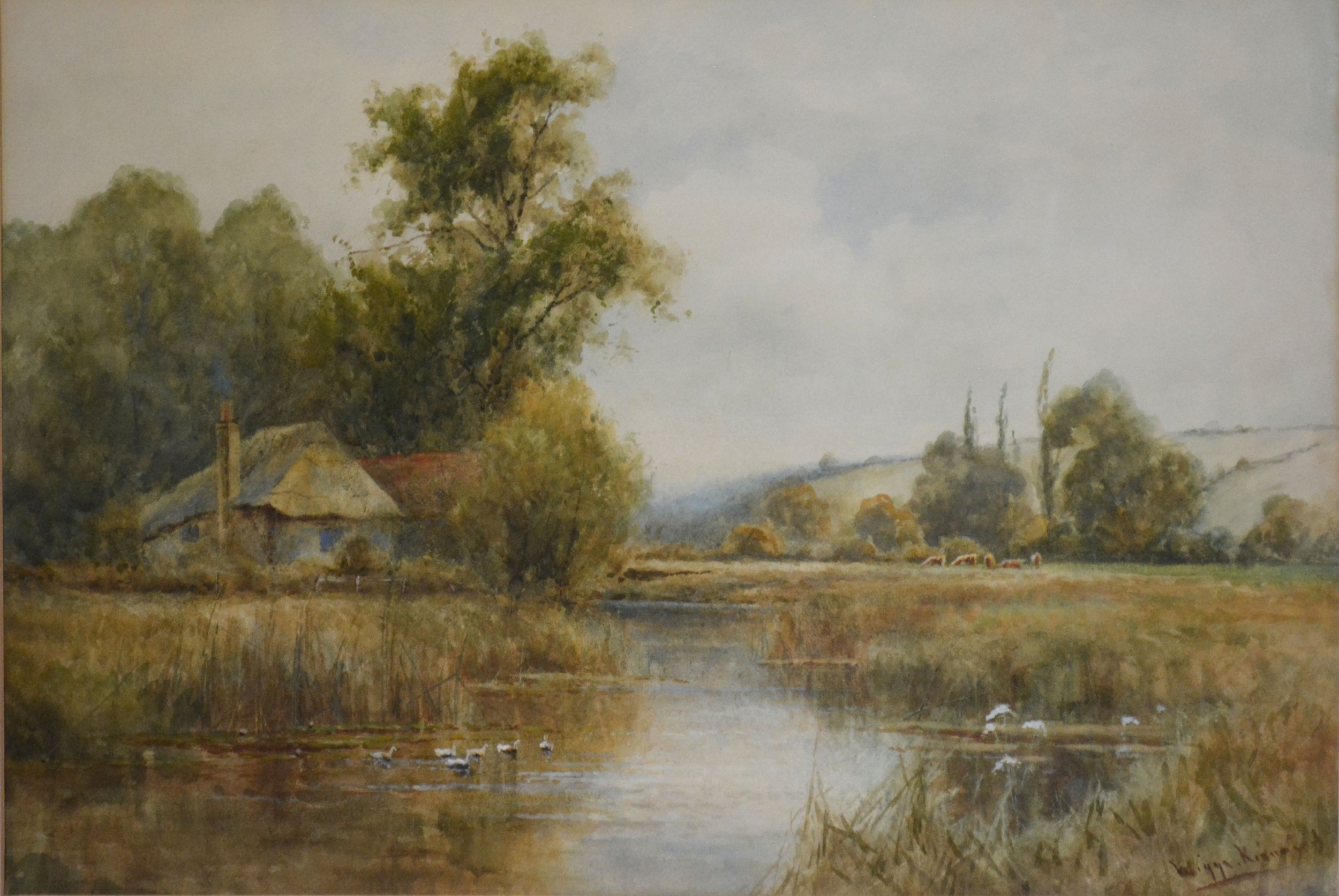 Wiggs Kinnaird 'The Thames Near Marsh Lock' and 'On The River Chelmer Essex' a pair of - Bild 3 aus 3