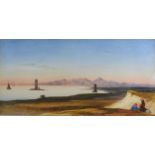 Thomas Hartley Cromek 'Asia Minor' watercolour signed with monogram and dated 1835, 20 x 39 cms